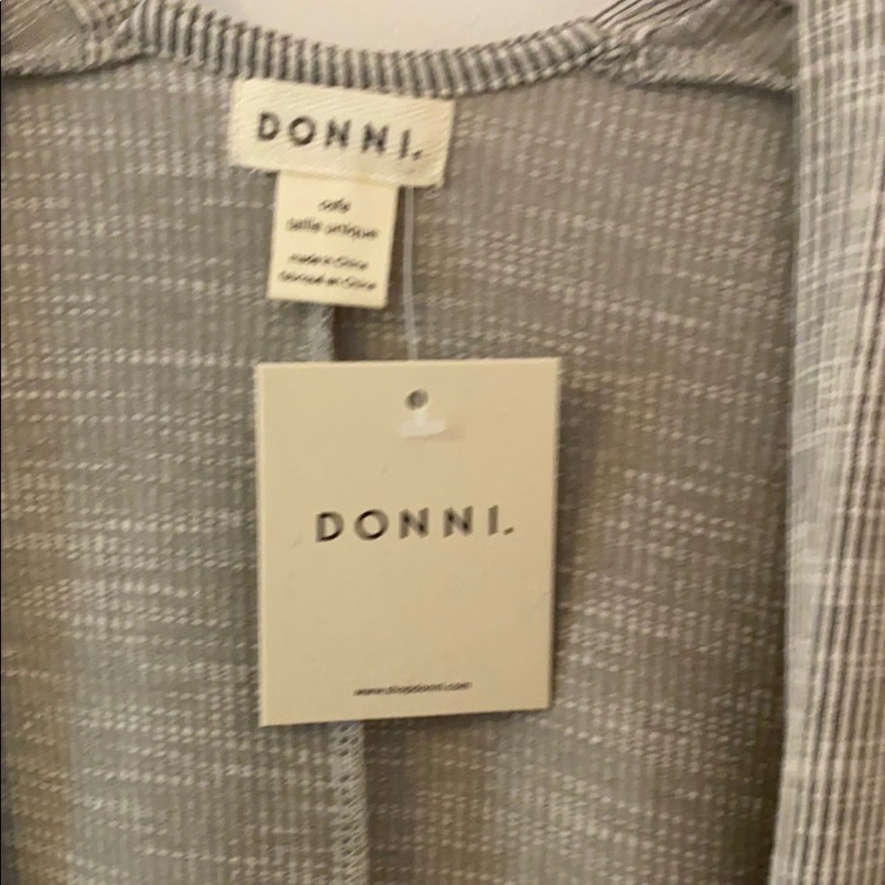 DONNI Ribbed Sweater Coat - Picture 3 of 3